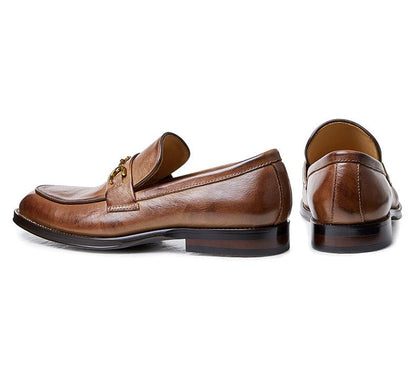 ✅High -quality Dedication✅Men's New Genuine Cowhide Slip-on Formal Soft-soled Casual Shoes