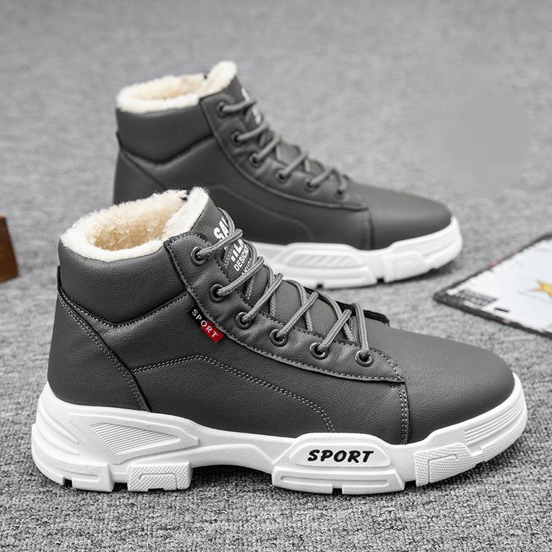 Winter Men's Casual Wool Warm Snow Boots