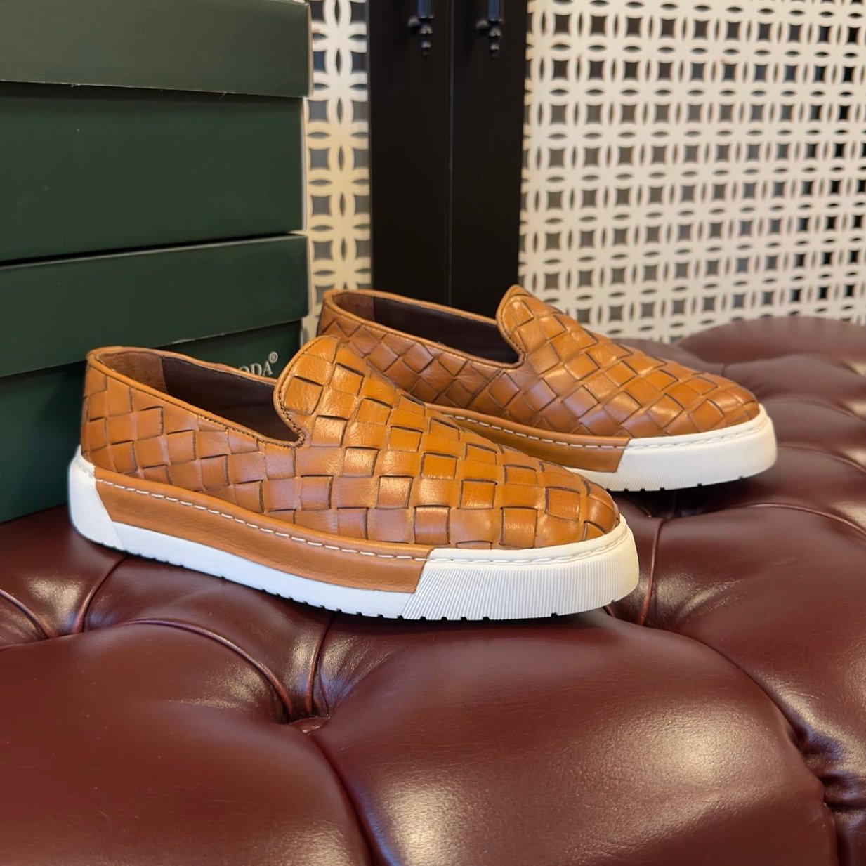 ✅High -quality Dedication✅Men's New Woven Genuine Cowhide Versatile Casual Shoes