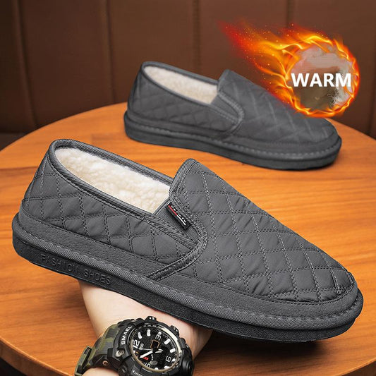 Men's Winter Thickened Wool Warm Soft Sole Anti-slip Shoes