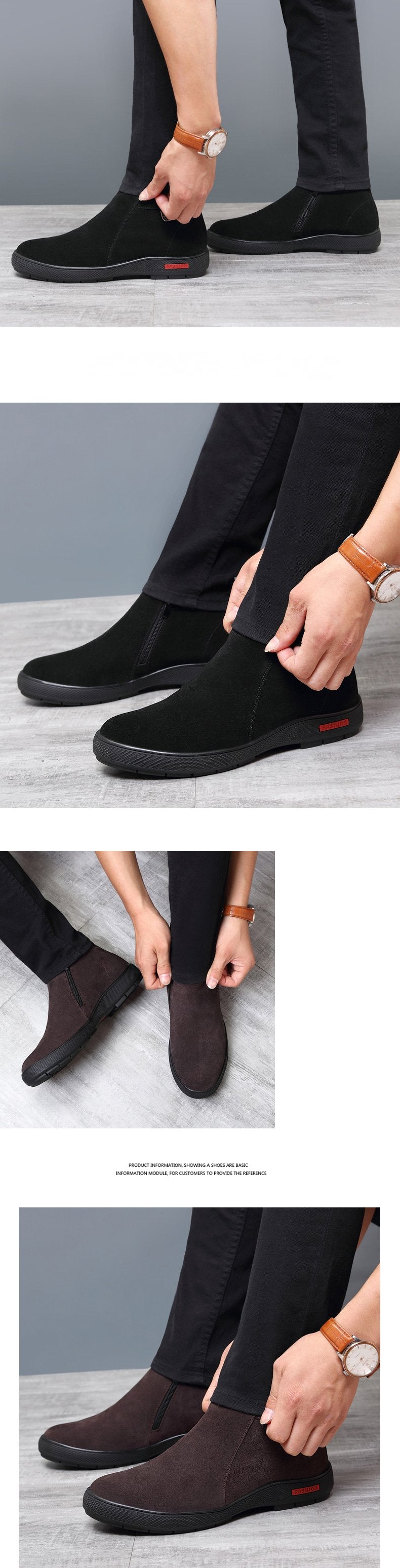 ✅High -quality Dedication✅Men's Winter Genuine Leather Wool Warm Shoes