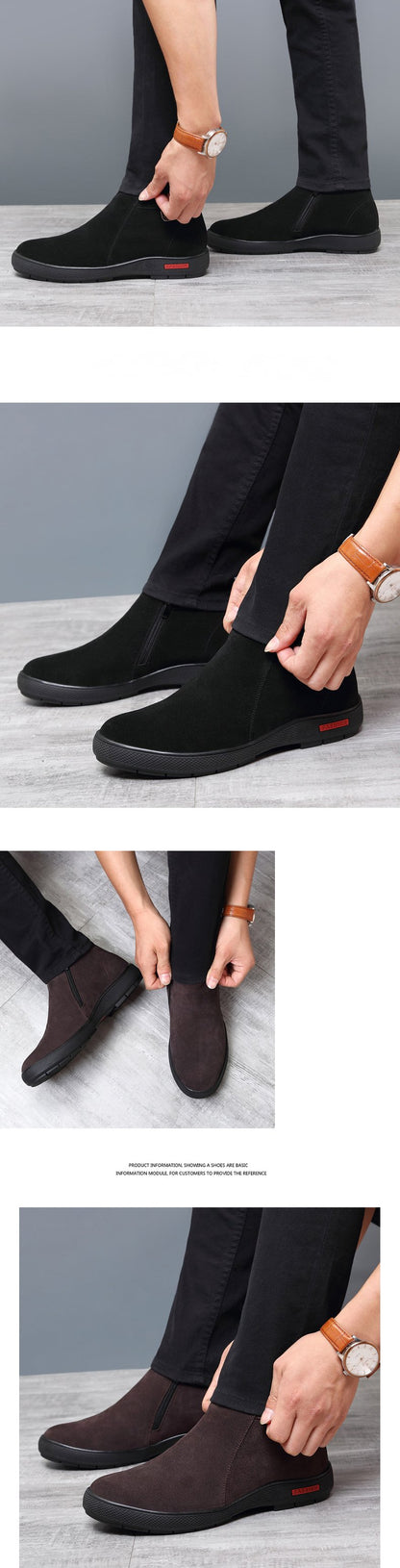 ✅High -quality Dedication✅Men's Winter Genuine Leather Wool Warm Shoes