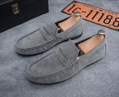 ✅High -quality Dedication✅Men's New Genuine Leather Soft Sole Slip-on Driving Casual Shoes