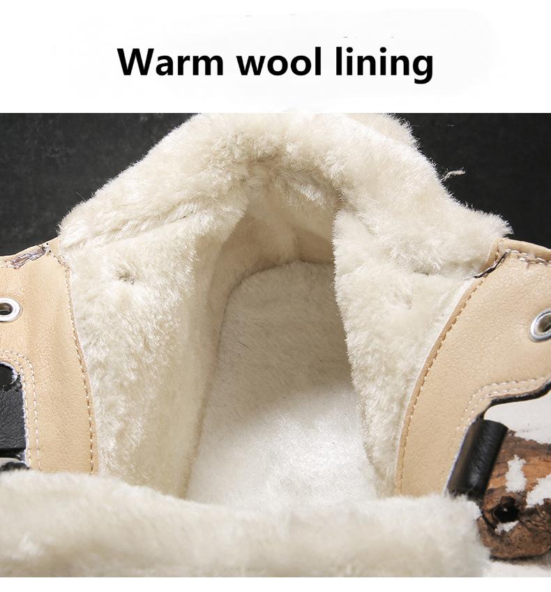 Winter New High-top Thickened Wool Snow Shoes