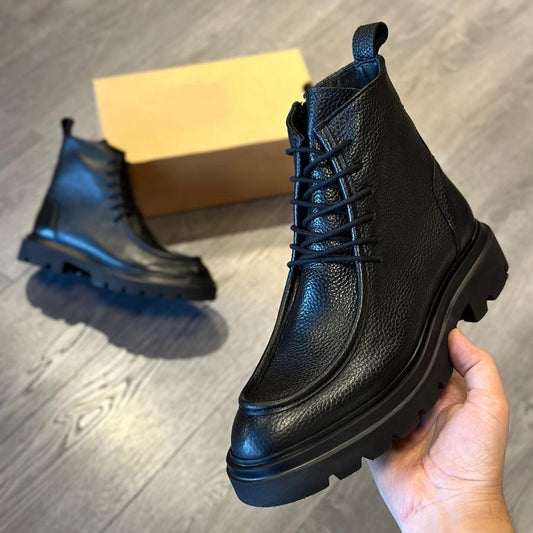 ✅High -quality Dedication✅Men's Premium Genuine Leather Classic Zipper Casual Boots