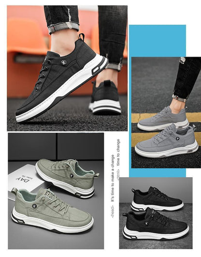 Men's New Breathable Versatile Canvas Slip-on Casual Shoes