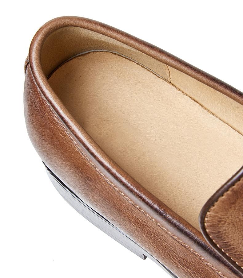 ✅High -quality Dedication✅Men's New Genuine Cowhide Slip-on Formal Soft-soled Casual Shoes
