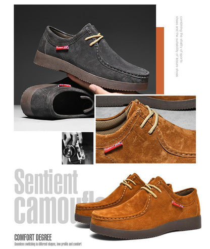 ✅High -quality Dedication✅Men's New British Style All-match Genuine Suede Casual Shoes