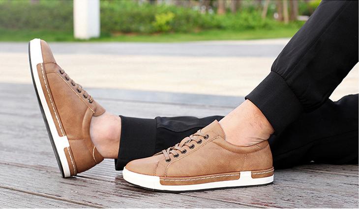 New Men's Leather Sports Casual Shoes