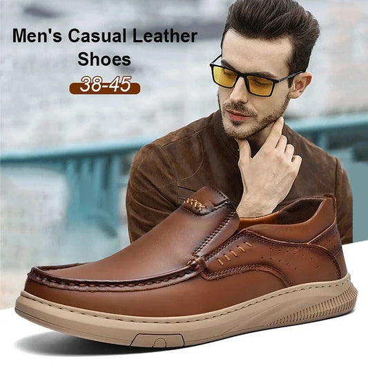 🔥Limited Time Offer 49% OFF🔥Comfortable soft-soled slip-on leather shoes for men