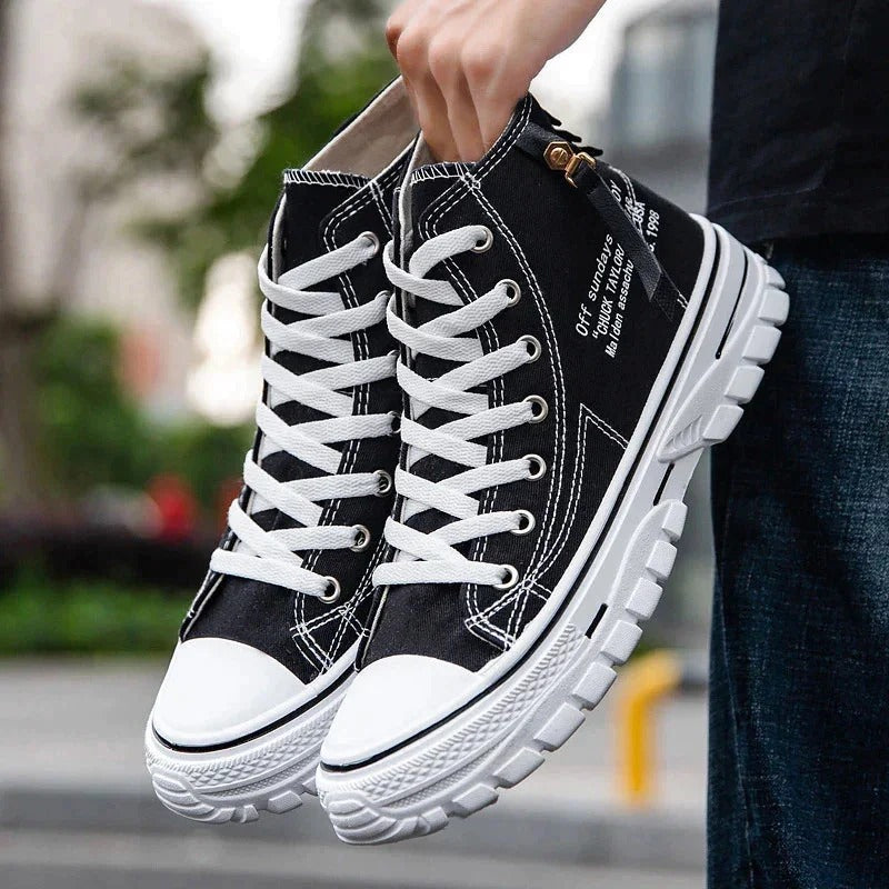 🔥Limited Time Offer 49% OFF🔥Men's High Top Street Personality Sports Breathable Canvas Shoes