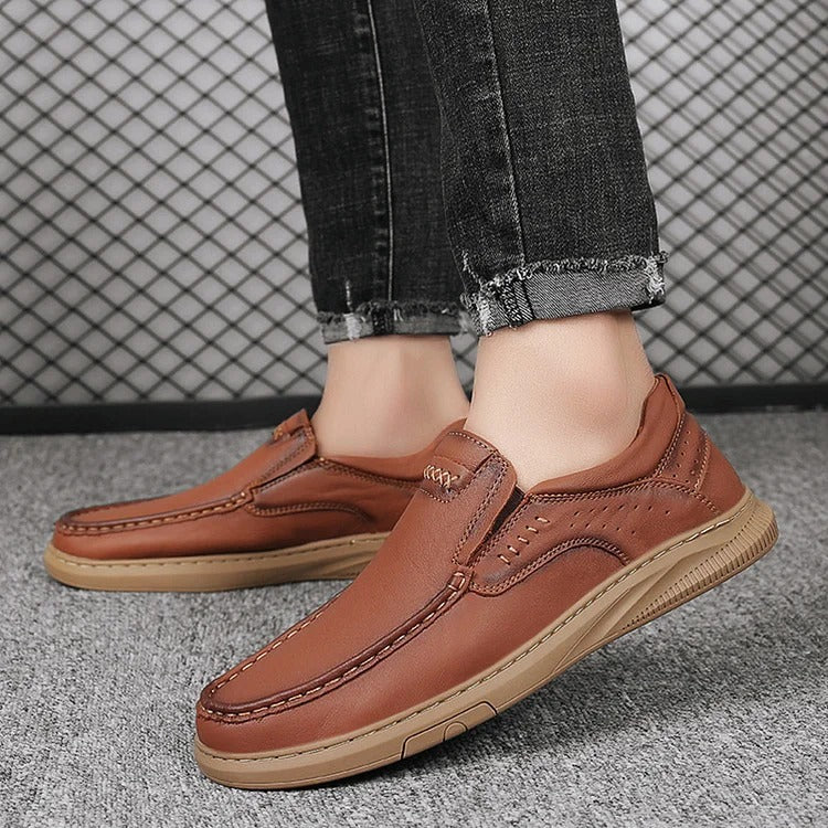 🔥Limited Time Offer 49% OFF🔥Comfortable soft-soled slip-on leather shoes for men