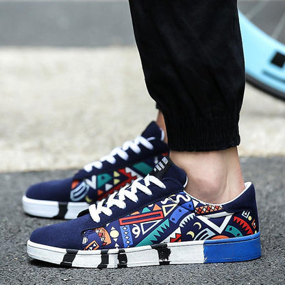🔥Limited Time Offer 49% OFF🔥New graffiti trend canvas plate shoes