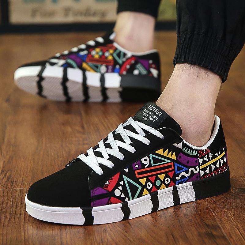🔥Limited Time Offer 49% OFF🔥New graffiti trend canvas plate shoes