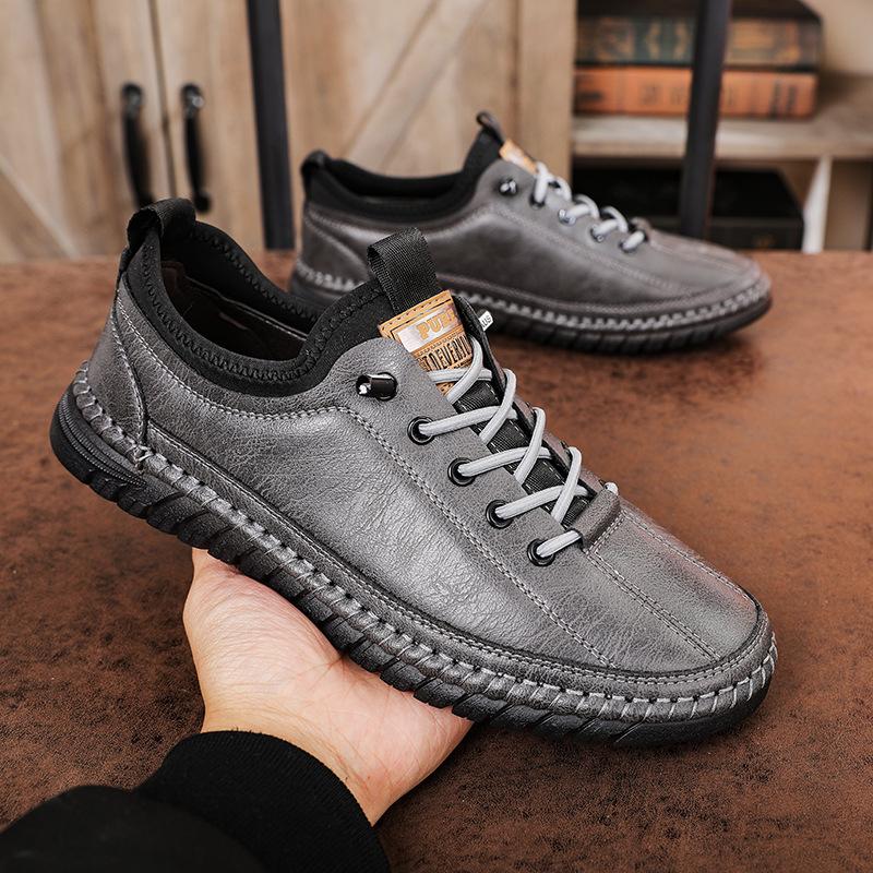 2024 New Leather Casual Soft Sole Shoes