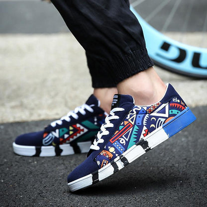 🔥Limited Time Offer 49% OFF🔥New graffiti trend canvas plate shoes