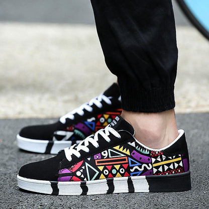 🔥Limited Time Offer 49% OFF🔥New graffiti trend canvas plate shoes